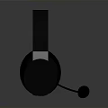 Modern Black Over Ear Headphones With Blue LED Lighting And Stylish Design