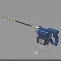 BOSCH Blue Professional Rotary Hammer With Long Shaft Power Tool 3d model