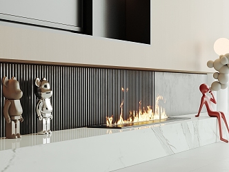 Modern Fireplace 3d model