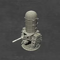 Modern Near-Artillery Near-Artillery Arrays Warship 3d model