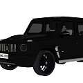 Black Rugged Off Road SUV Featuring Bold Exterior Grille And Large Wheels
