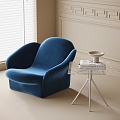 Modern Single Sofa Leisure Chair Side Corner 3d model