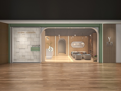 Modern Barber Shop Hair Salon 3d model