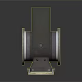 Industrial Metal Pipe Equipment With Flange Connections And Square Grille Frame