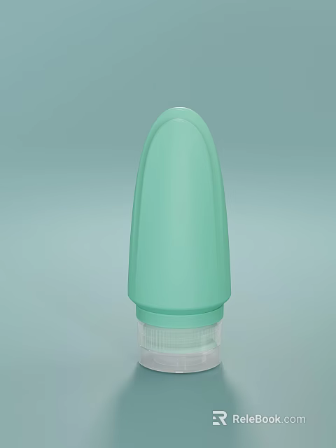 Light Green Cup With Conical Top Transparent Bottom And Textured Surface Design 3d model 