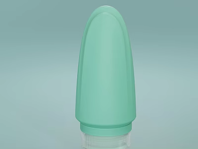 Light Green Cup With Conical Top Transparent Bottom And Textured Surface Design 3d model