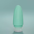 Light Green Cup With Conical Top Transparent Bottom And Textured Surface Design