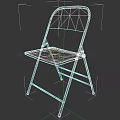 Black Folding Dining Chair With Metal Frame Lightweight And Durable Design