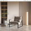 modern sofa chair single sofa 3d model