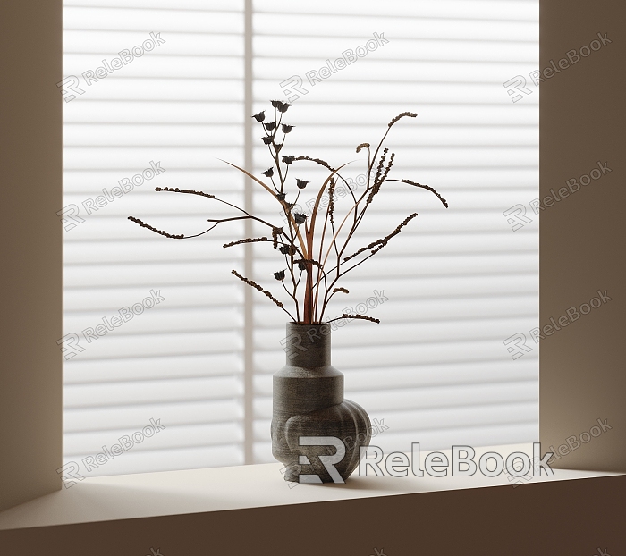 Modern Vase Flower Art model