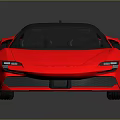 Red Sports Car With Sleek Design Black Roof And Alloy Wheels On Reflective Surface