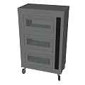 Professional Stainless Steel Three-Tier Commercial Kitchen Oven Equipment With Wheels