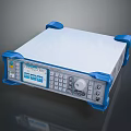 Electronic Test Instrument With Blue Casing White Panel Display Screen and Control Keypad