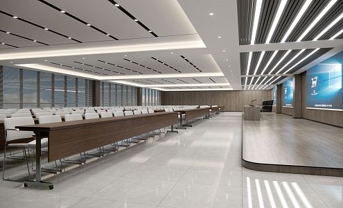 Modern Conference Hall Report Hall 3d model