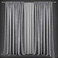 Vintage Curtain Curtain 3d model