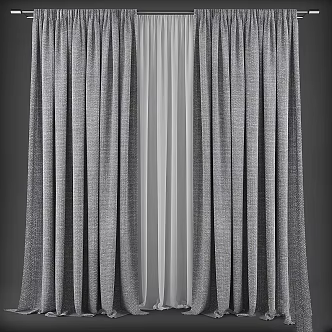 Vintage Curtain 3d model