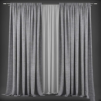 Vintage Curtain 3d model