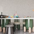 Stylish Multifunctional Kids Play Table With Building Block Storage And Supporting Chairs For Indoor Activities