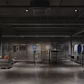 Contemporary Clothing Store Interior Featuring Display Racks Hanging Apparel And Open Layout