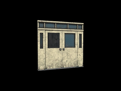 Old metal door 3d model