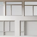 Modern windows combination windows glass windows floor-to-ceiling windows balcony windows bay windows bedroom windows sliding windows casement windows doors and windows 3d model