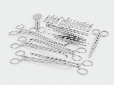 modern scalpel 3d model