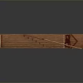 Traditional Handcrafted Guzheng Musical Instrument With Wooden Body And Strings