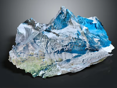 Garden Landscape Design With Natural Rock Formations Lush Greenery And Water Features 3d model