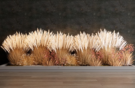 modern reed plant combination 3d model