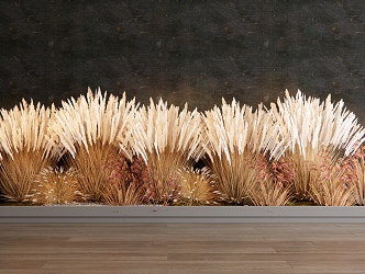 modern reed plant combination 3d model