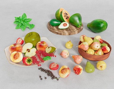 Modern fruit food 3d model