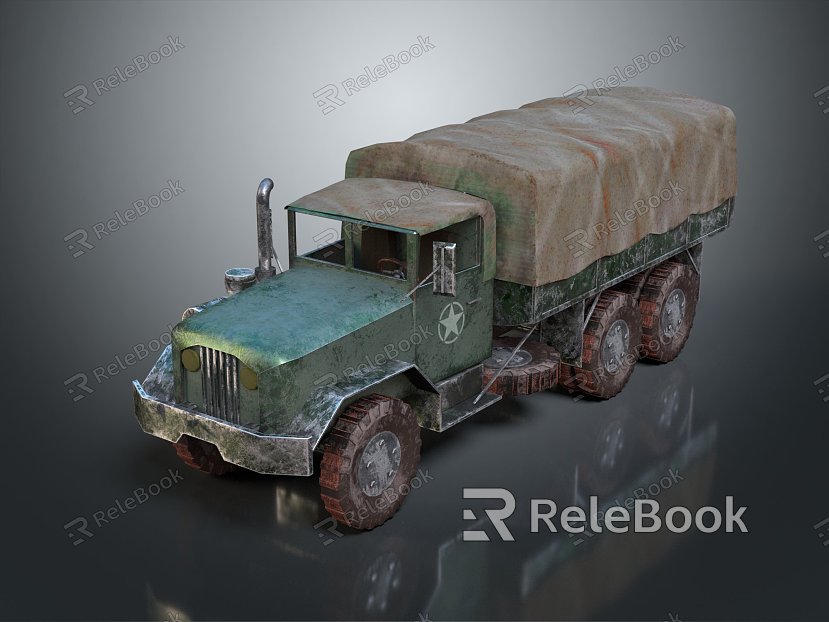 Modern Military Truck Military Truck Military Truck Military Transporter Bulletproof Car model