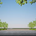 Modern Multi Storey Office Building With Gray Brick Exterior And Green Surroundings
