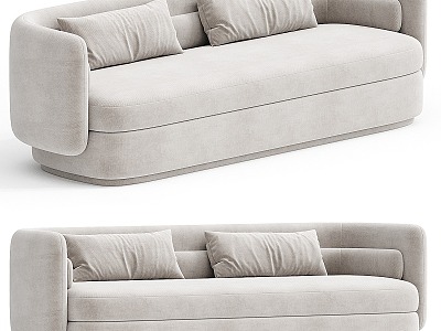 Double sofa Contemporary 3d model