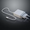 High Speed White Phone Charger with USB Cable for Mobile Digital Devices
