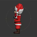 3D Rendered Cheerful Santa Claus Waving With Red Outfit And Santa Hat