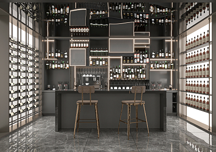 Modern Wine Cellar 3d model