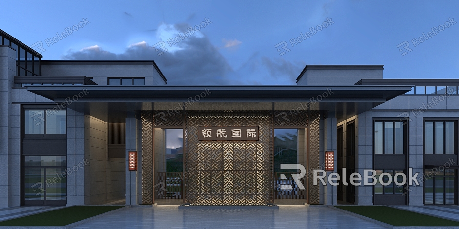 new chinese style gate model