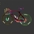 Sleek Black Racing Bicycle With Aerodynamic Frame Purple Blue Gradient And ENVE Wheels