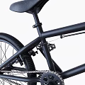 Black BMX Bike With Gold Accent Sturdy Frame And Durable Wheels For Sports Riding