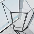 Modern Shower Sauna Interior With Glass Enclosure And Marble Walls Sea View Design