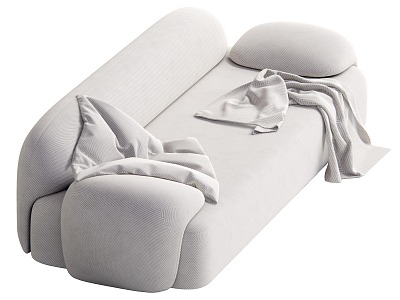 Cream wind multi-person sofa model