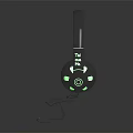 High Quality Gaming Headset with Green LED Lights Modern Design and Comfortable Earpads