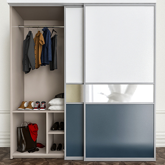 Modern wardrobe 3d model