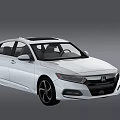 White Honda Sedan Featuring Black Roof Black Wheels And Modern Exterior Design