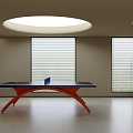 Table Tennis Room Table Tennis Table Sports Room Household Activity Room Entertainment Room Leisure Room 3d model