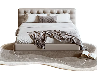 Double Bedding Carpet Blanket 3d model