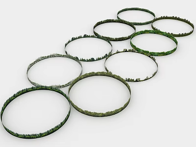 Modern 2D Background Forest Background Forest Ball Sky Background Forest Prospect Forest Ring Forest 3d model