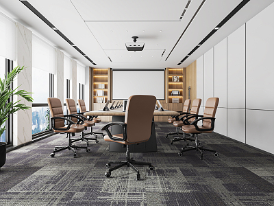 Modern Conference Room Conference Table and Chair Combination Conference Desk Office Desk Negotiation Table and Chair Reception Desk Office Chair model