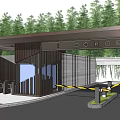 Modern Gate 3d model